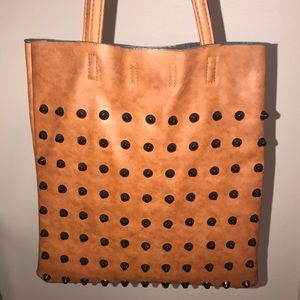 Studded tote bag